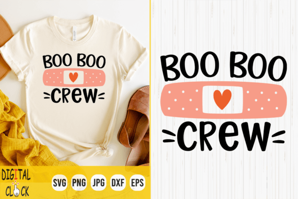 Boo Boo Crew School Nurse Svg Graphics for T-Shirt Designs