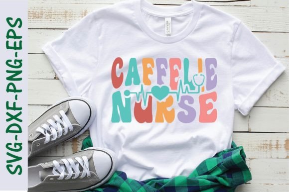 Caffelie Nurse SVG: Retro Graphics for T-Shirt Designs