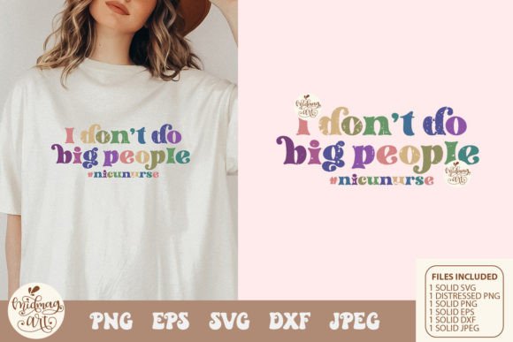 NICU Nurse Svg PNG Sublimation: Graphics for T-Shirt Designs