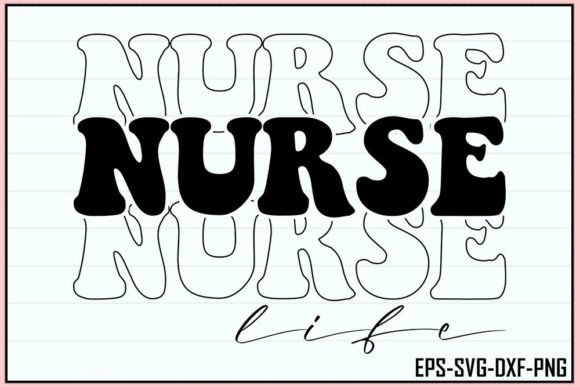 Nurse Life Retro SVG: Graphics for T-Shirt Designs