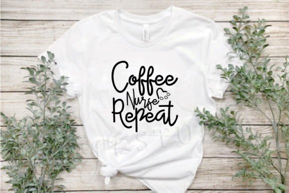 Nurse SVG Design: Coffee Graphics for T-Shirts