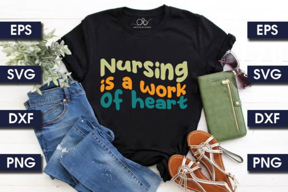 Retro Nurse SVG: Graphics & Print Templates