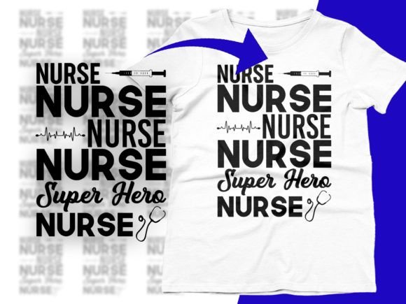 Super Hero Nurse Graphics for T-Shirt Designs